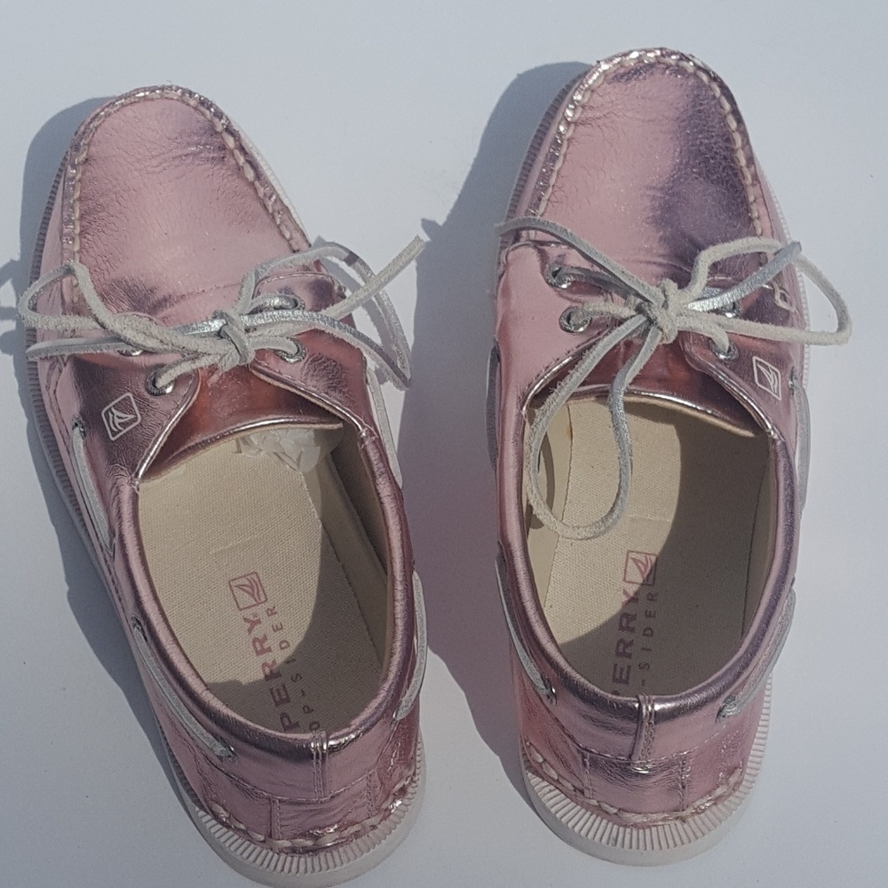 Girls Sperry Top-Sider (2.5 m) Rose Gold - Picture 5 of 7